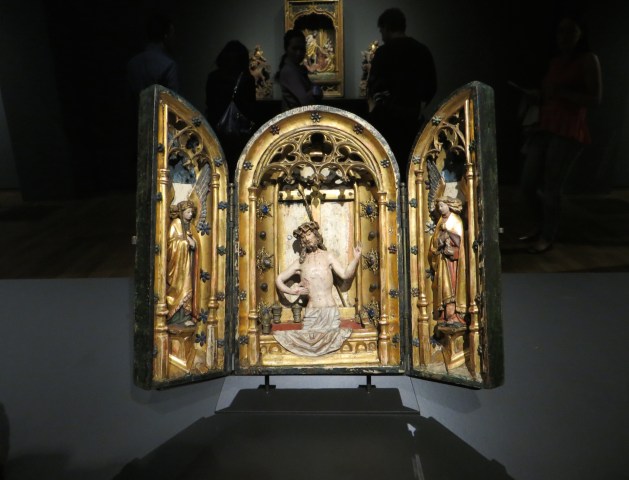Portable Altar, oak with original polychrome, lead, copper and glass, Brussels (c. 1525-1540), Rijksmuseum, Amsterdam, Netherlands.