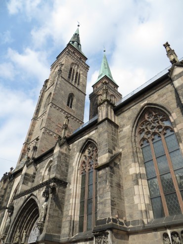 Exterior of the Church of St. Sebaldus, Nuremberg, Germany
