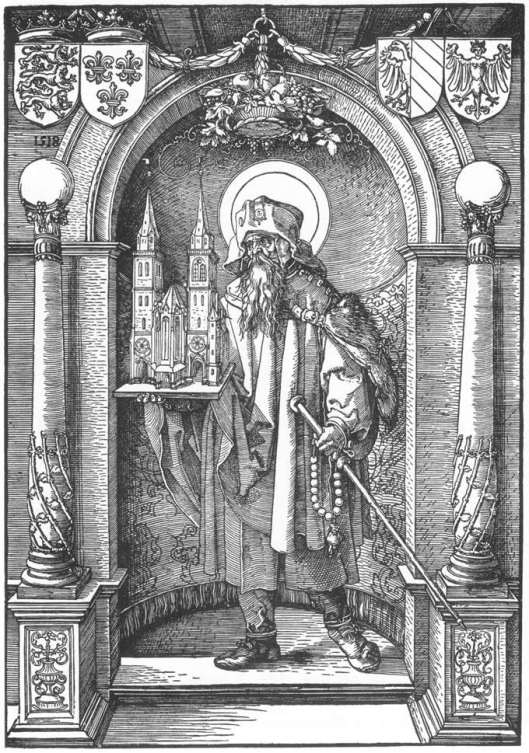 St. Sebald in the Niche (1518) by Albrecht Durer, courtesy Wikimedia Commons