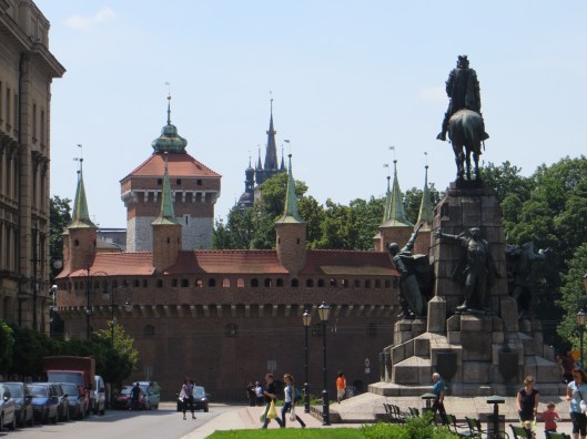 The Royal Road with the tower of the Florian Gate at left