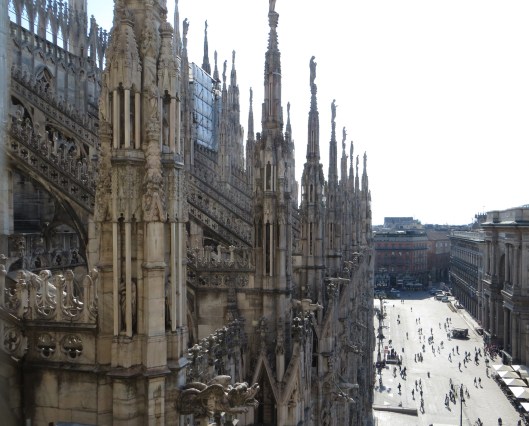 Milan Cathedral, as seen from roof