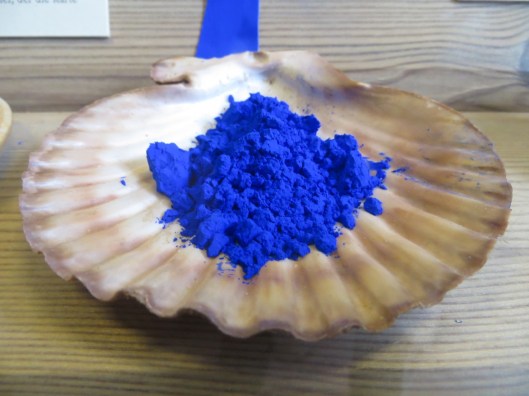 Ultramarine pigment, Albrecht-Dürer-Haus, Nuremberg, Germany