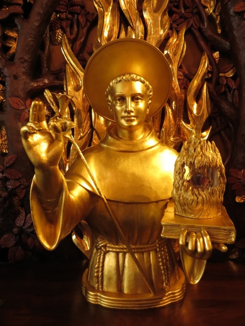 Reliquary of Saint Anthony, the Shrine of Saint Anthony, Ellicott City, Maryland, USA.