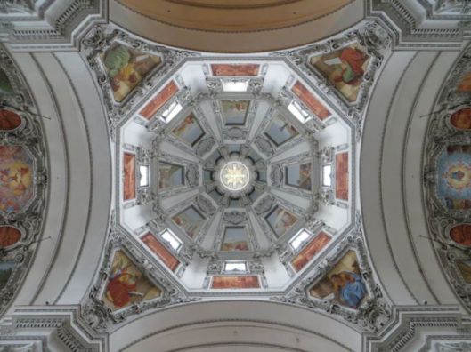 Interior of Dome, Salzburg Cathedral (Salzburger Dom), Salzburg, Austria