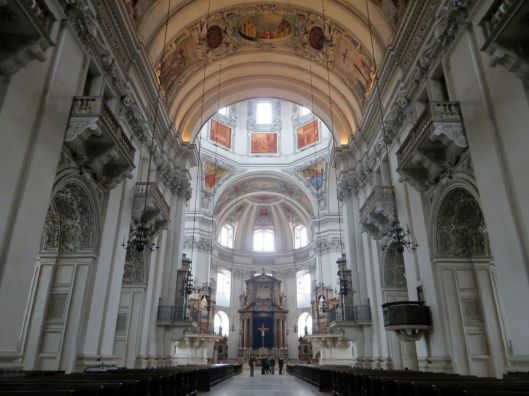 Interior of Salzburg Cathedral (Salzburger Dom), Salzburg, Austria