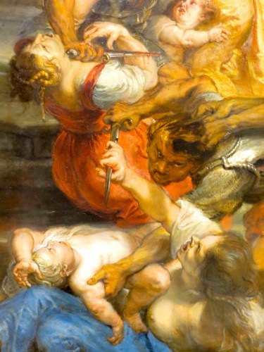 Peter Paul Rubens, Massacre of the Innocents (detail), oil on panel (c. 1638), Alte Pinakothek, Munich, Germany