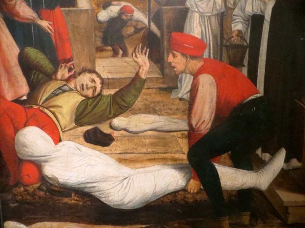 Josse Lieferinxe, Saint Sebastian Interceding for the Plague Stricken (1497-99), Walters Art Museum, Baltimore, Maryland 